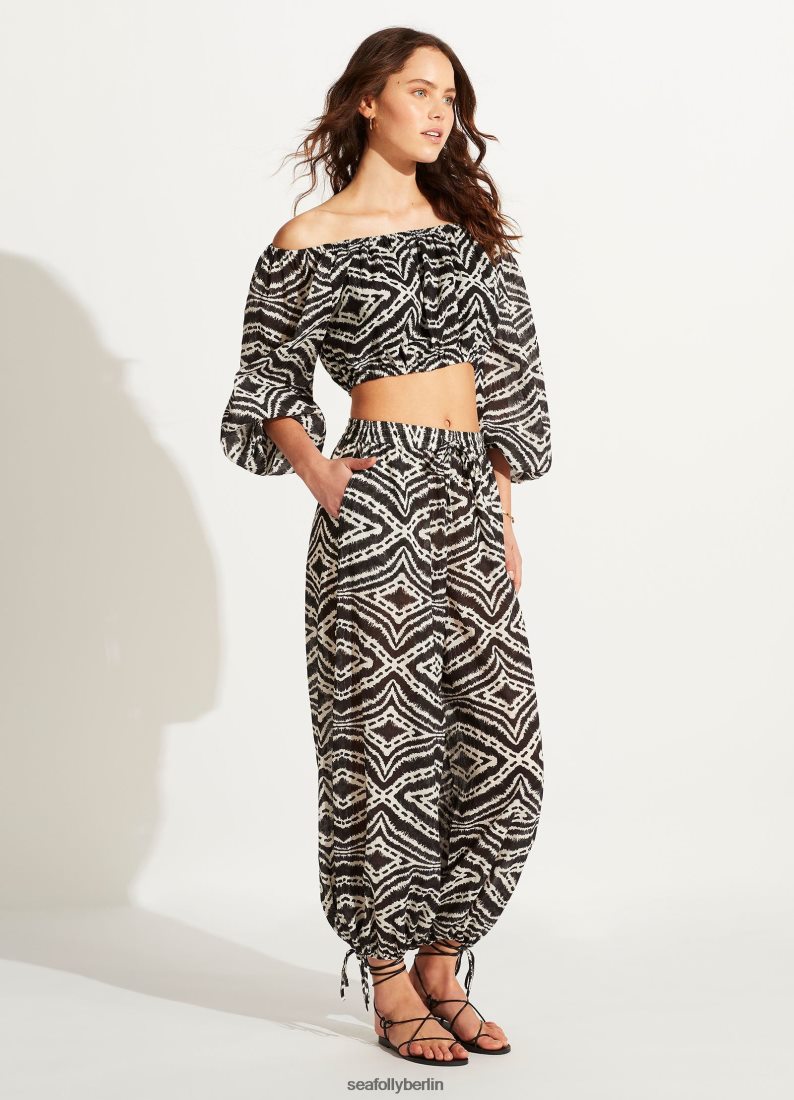 Badebekleidung Seafolly Sansibar Crop Top Schwarz Frauen 6RVZTV744