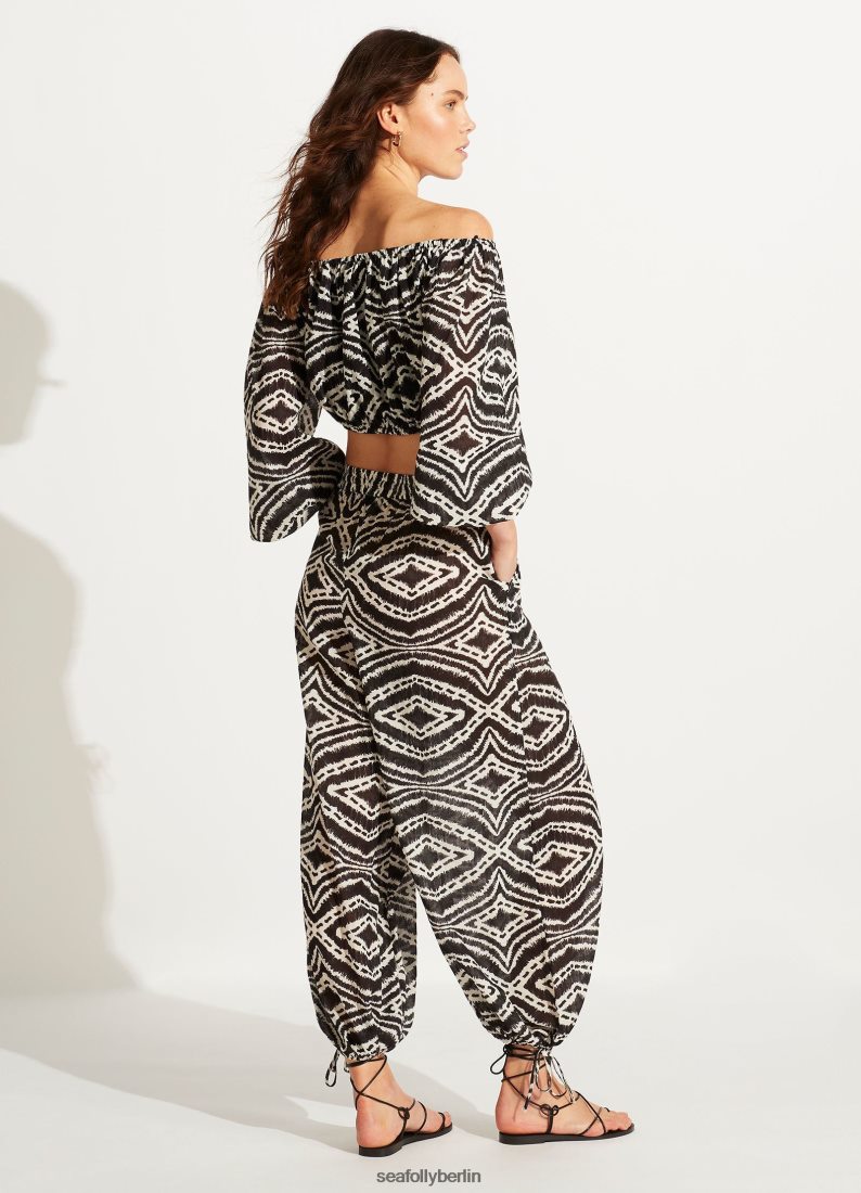 Badebekleidung Seafolly Sansibar Crop Top Schwarz Frauen 6RVZTV744