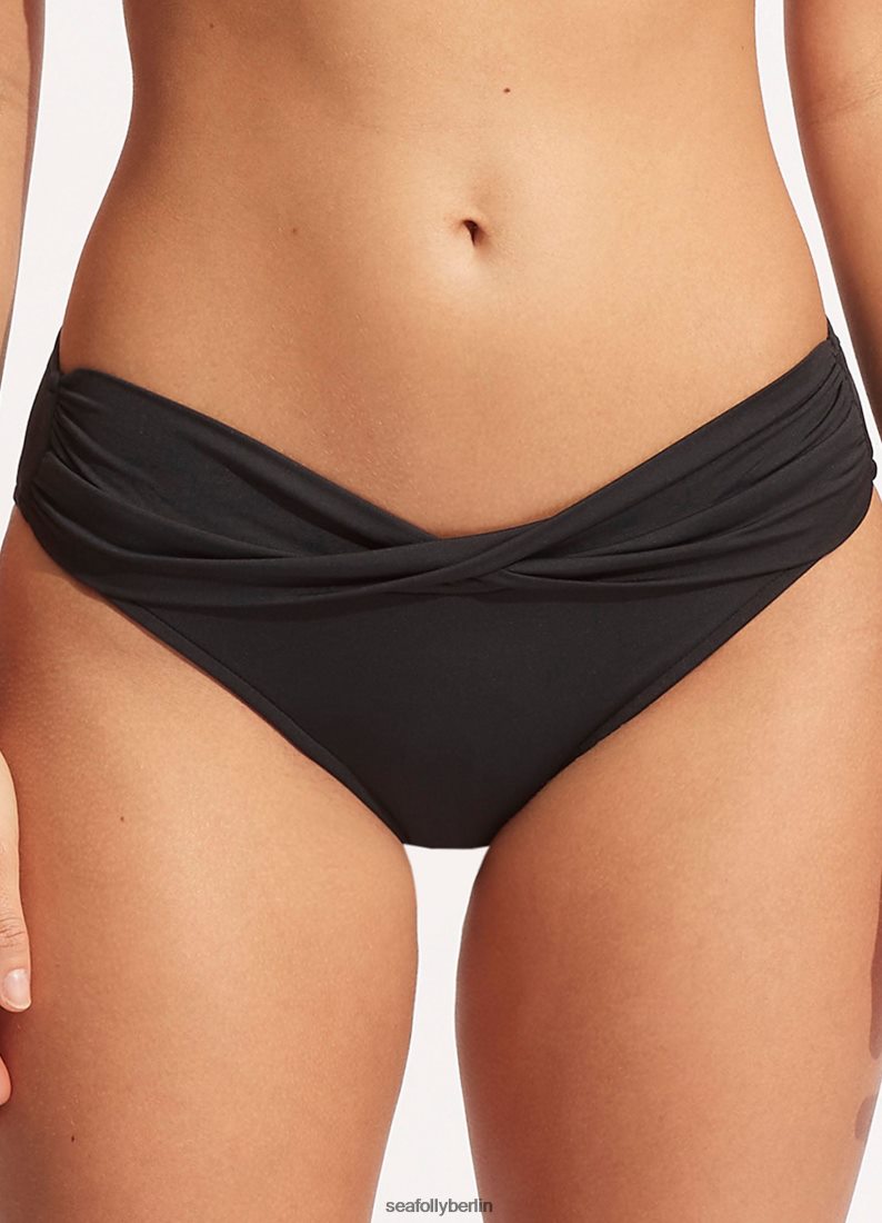 Badebekleidung Seafolly kollektiver Twist-Band-Hipster Schwarz Frauen 6RVZTV191