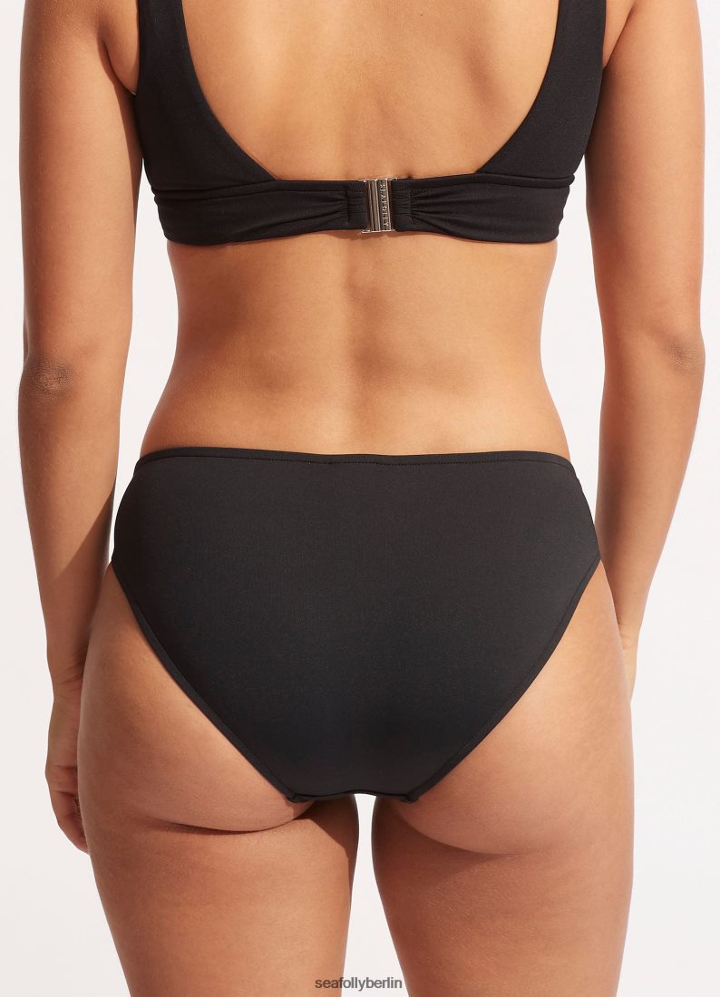 Badebekleidung Seafolly kollektiver Twist-Band-Hipster Schwarz Frauen 6RVZTV191