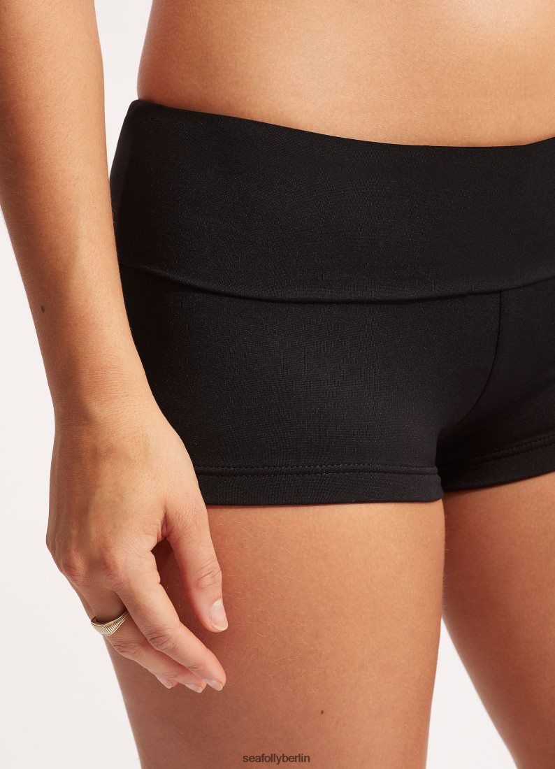Badebekleidung Seafolly kollektives Rolltop-Boyleg Schwarz Frauen 6RVZTV200