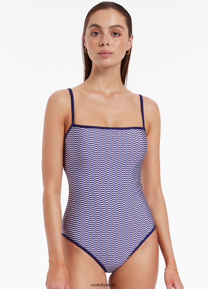 Badebekleidung Seafolly Amoudi Minimal Tank einteilig Saphir Frauen 6RVZTV73