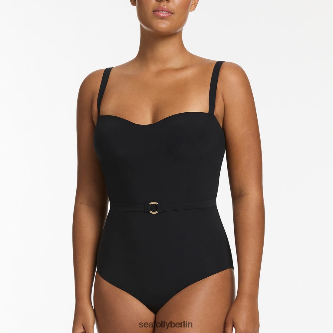 Badebekleidung Seafolly Jetset Infinity Tank einteilig Schwarz Frauen 6RVZTV35