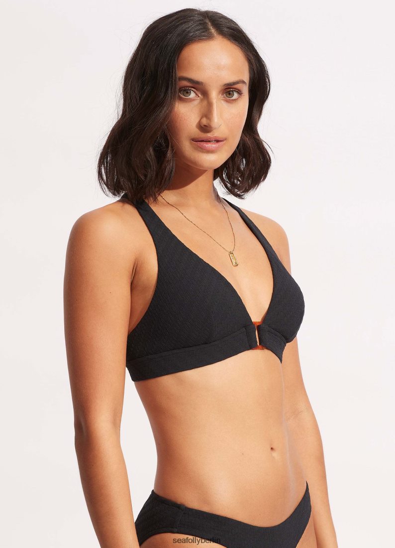 Badebekleidung Seafolly Willow Longline Tri Schwarz Frauen 6RVZTV511