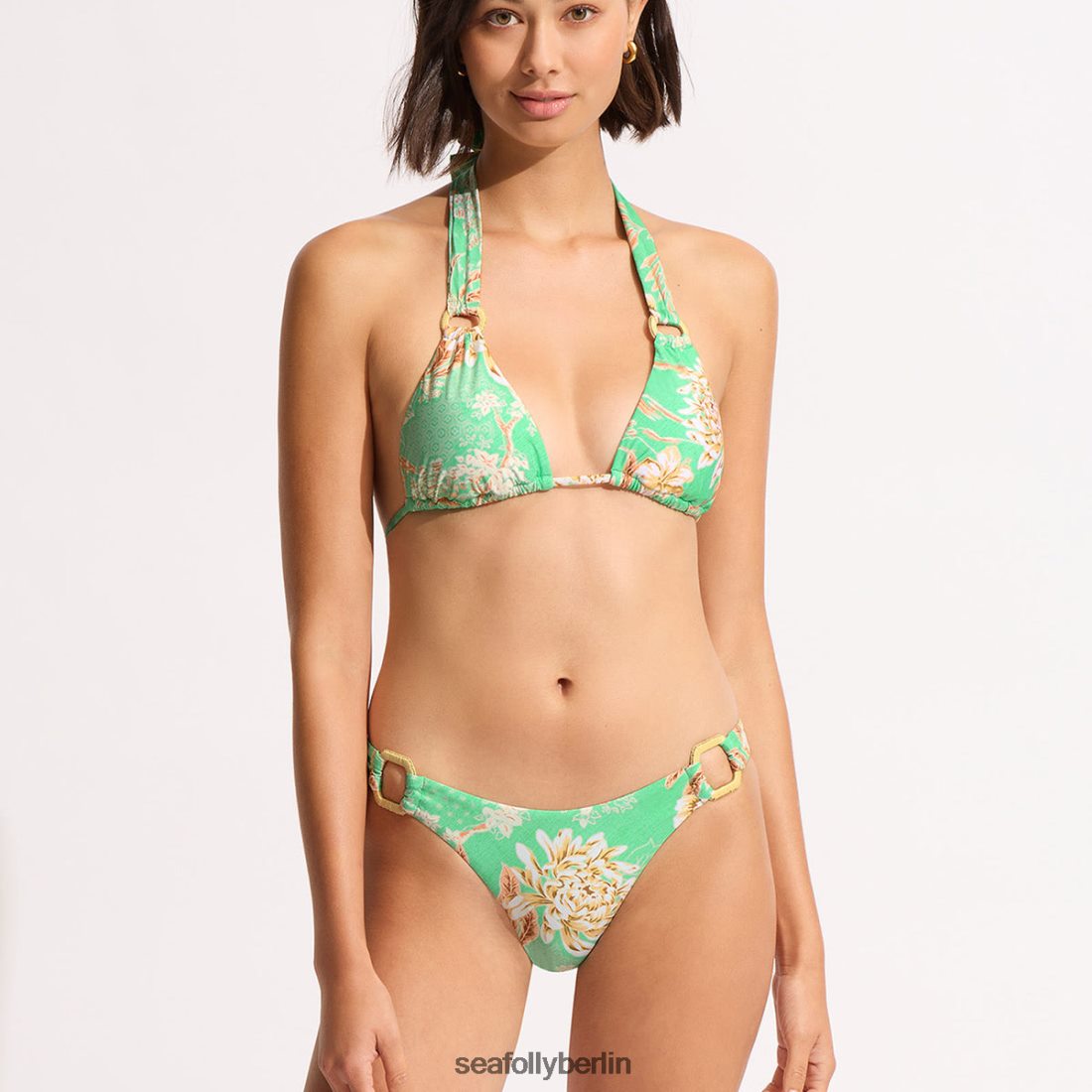 Badebekleidung Seafolly Eden Ring Side Rio Bikiniunterteil Minze Frauen 6RVZTV185