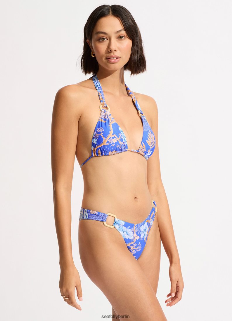 Badebekleidung Seafolly Eden Ring Side Rio Bikiniunterteil azurblau Frauen 6RVZTV170