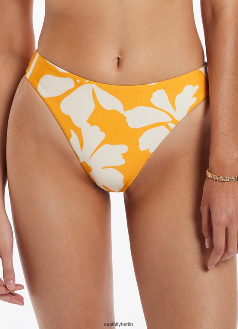 Badebekleidung Seafolly Emporio-Hose mit hohem Beinausschnitt Ringelblume Frauen 6RVZTV534