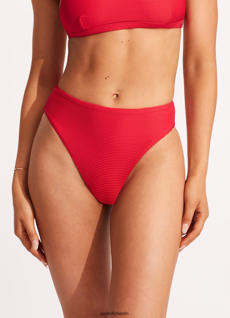 Badebekleidung Seafolly Essentials-Hose mit hohem Bund Chili Frauen 6RVZTV397