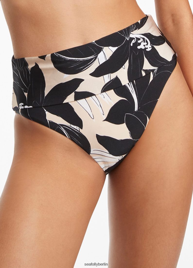 Badebekleidung Seafolly Florale Falthose Schwarz Frauen 6RVZTV435