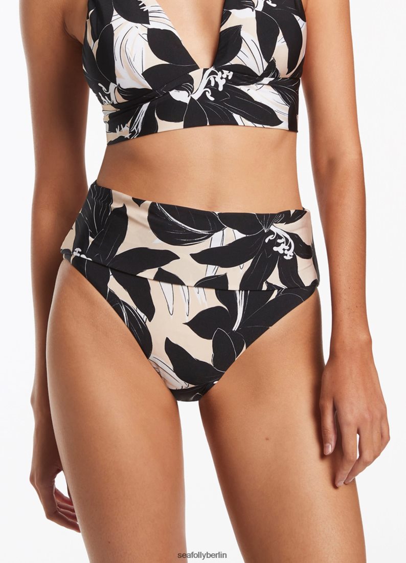 Badebekleidung Seafolly Florale Falthose Schwarz Frauen 6RVZTV435
