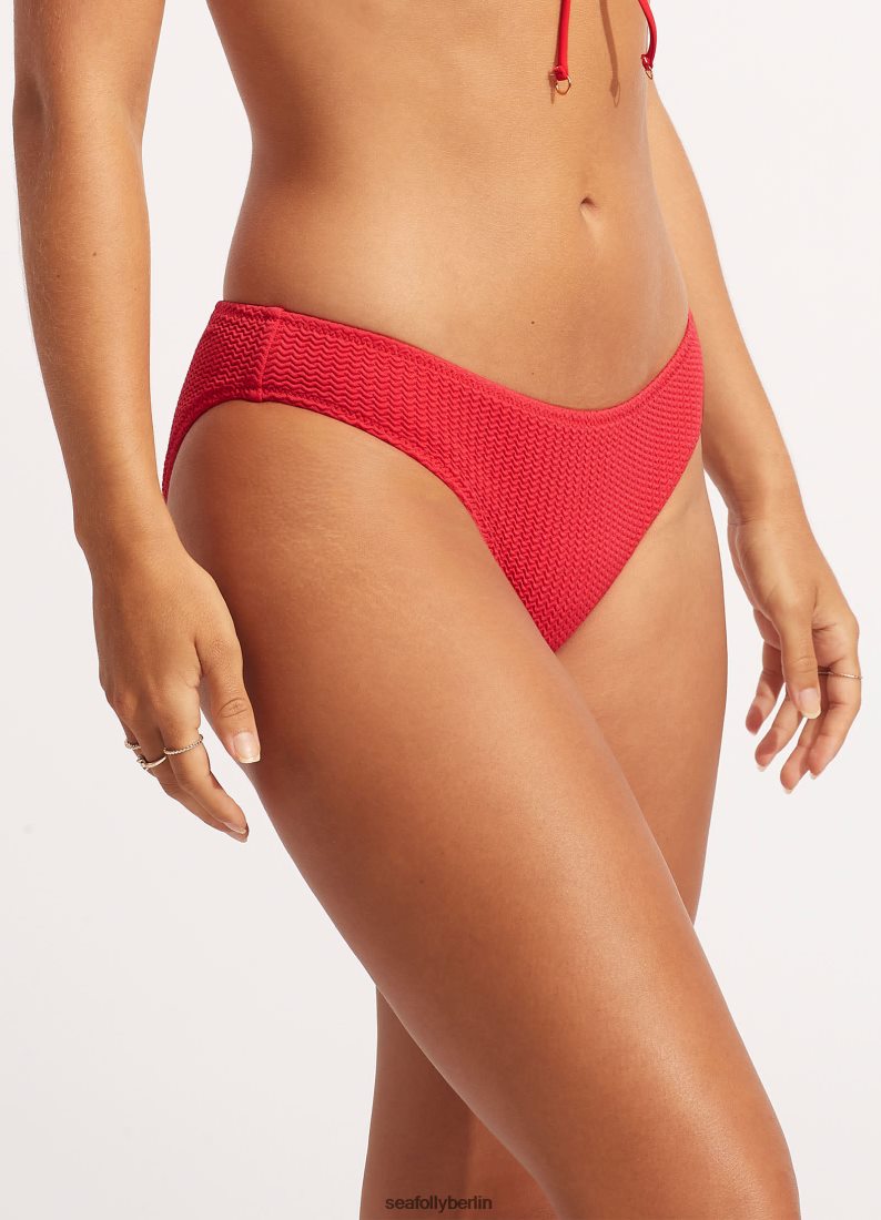 Badebekleidung Seafolly Hipster-Hose zum Tauchen im Meer Chili rot Frauen 6RVZTV384