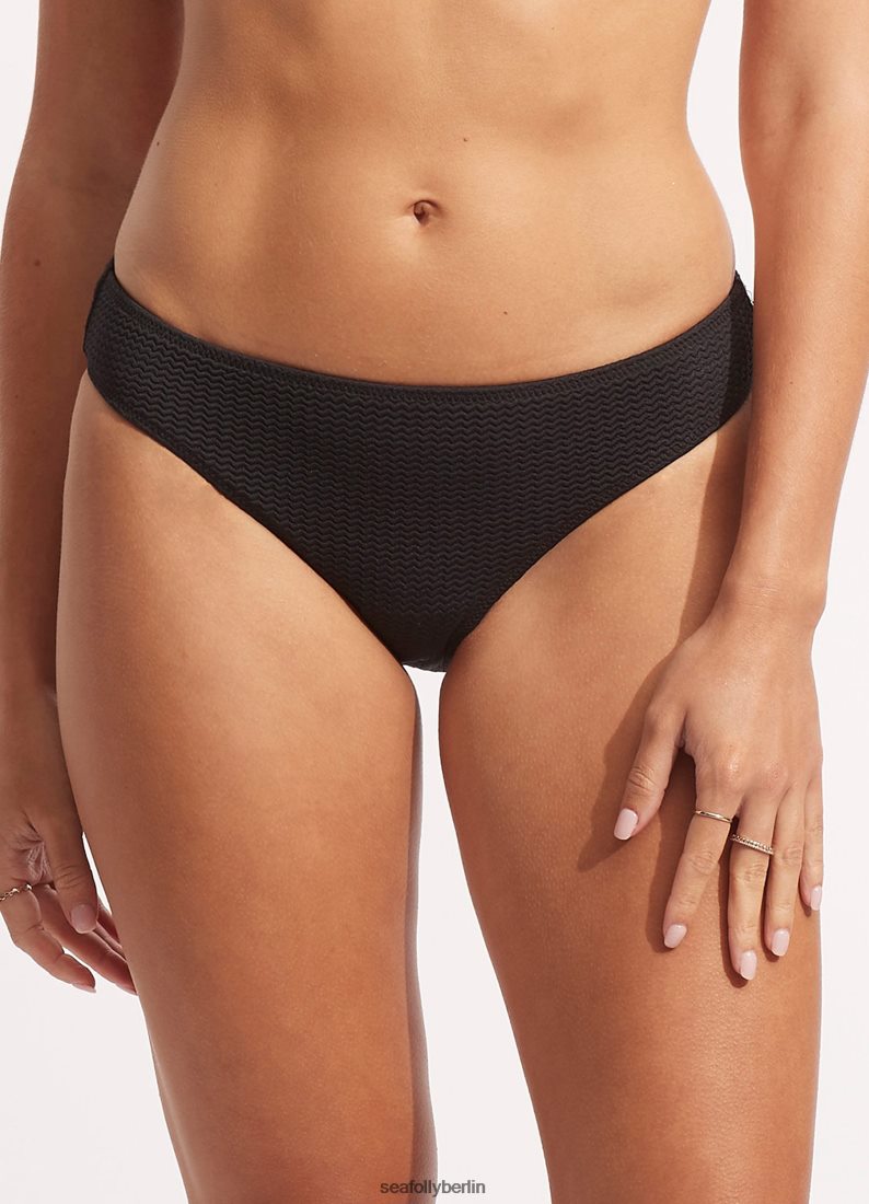 Badebekleidung Seafolly Hipster-Hose zum Tauchen im Meer Schwarz Frauen 6RVZTV254