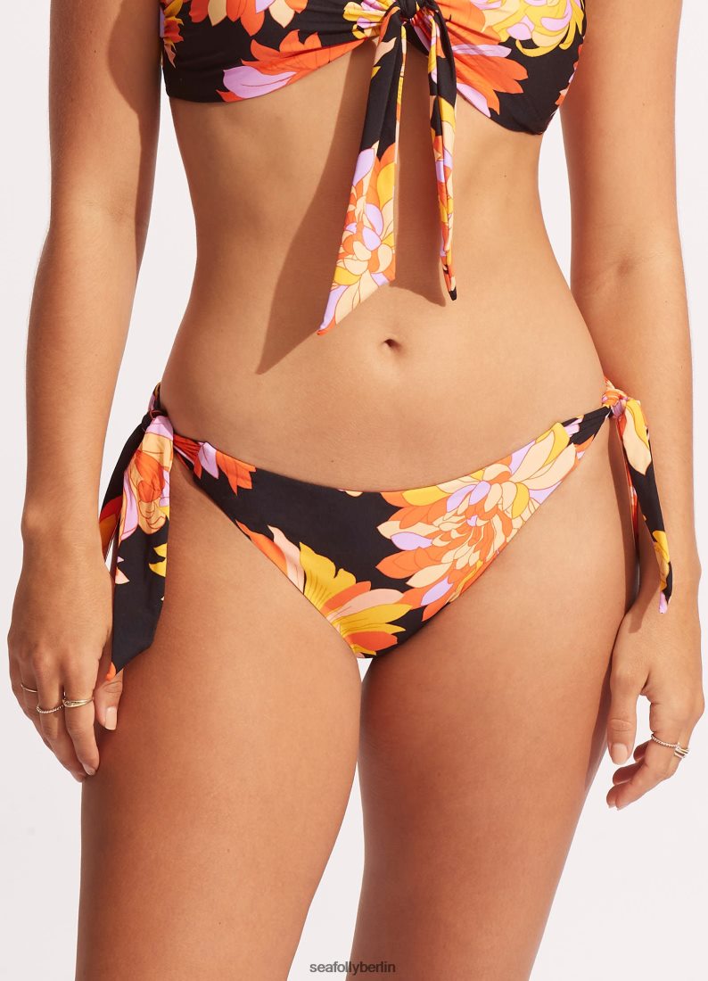 Badebekleidung Seafolly Hose mit Palm Springs-Schnürung an der Seite Schwarz Frauen 6RVZTV429