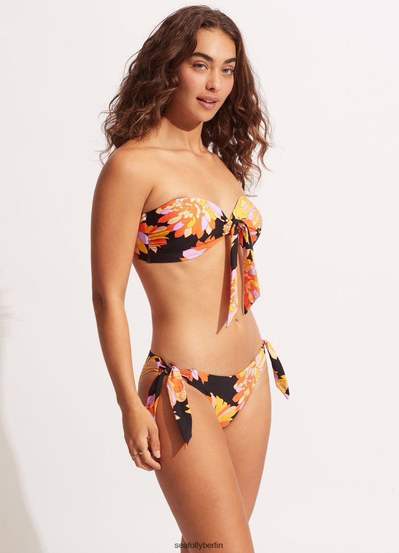 Badebekleidung Seafolly Hose mit Palm Springs-Schnürung an der Seite Schwarz Frauen 6RVZTV429