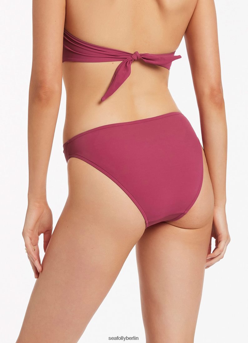 Badebekleidung Seafolly Jetset-Bikiniunterteil mit Twist-Front Orchidee Frauen 6RVZTV553