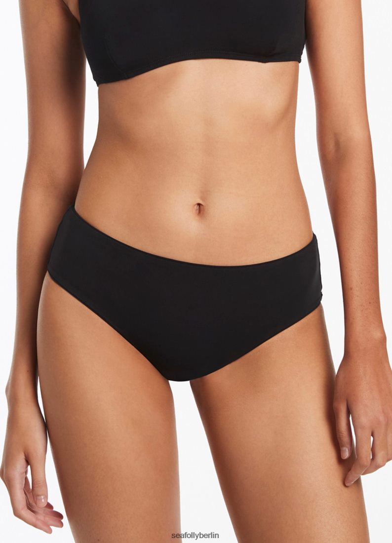 Badebekleidung Seafolly Jetset-Hose mit Jungenbeinen Schwarz Frauen 6RVZTV313