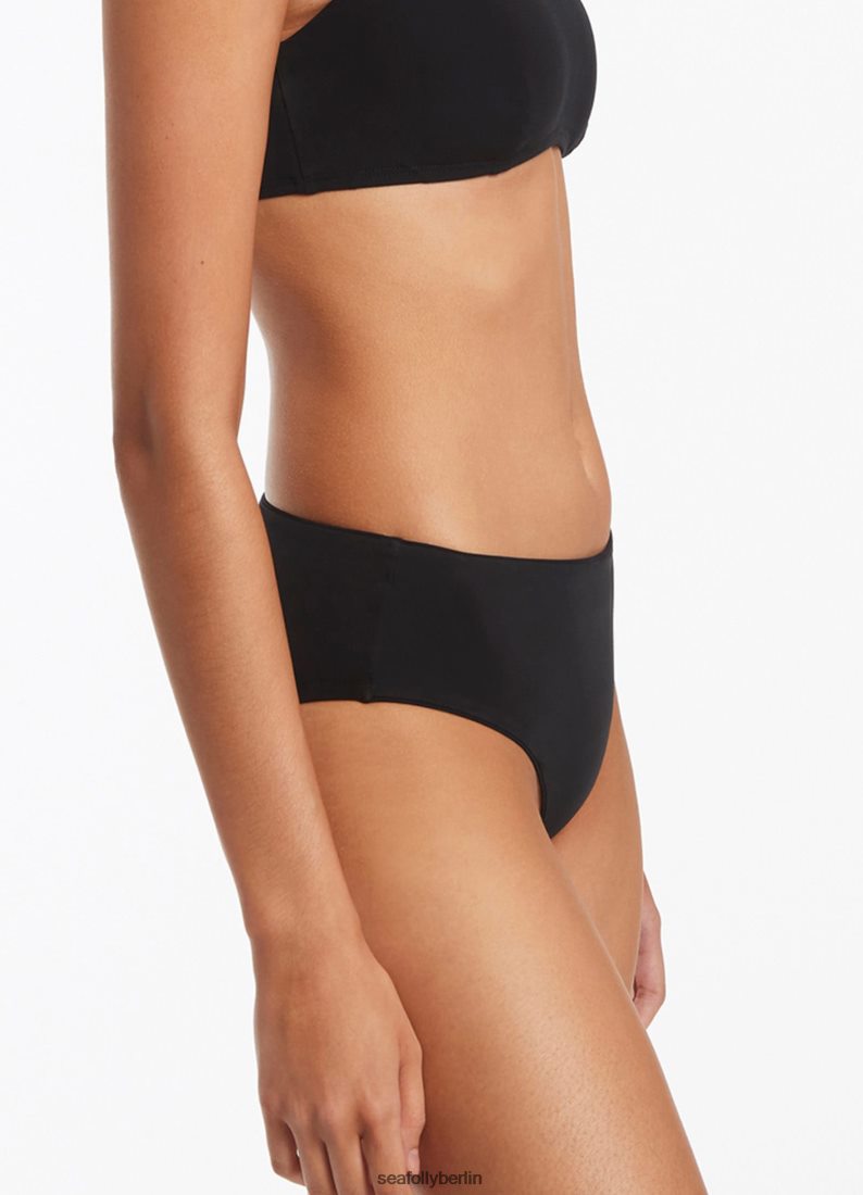Badebekleidung Seafolly Jetset-Hose mit Jungenbeinen Schwarz Frauen 6RVZTV313