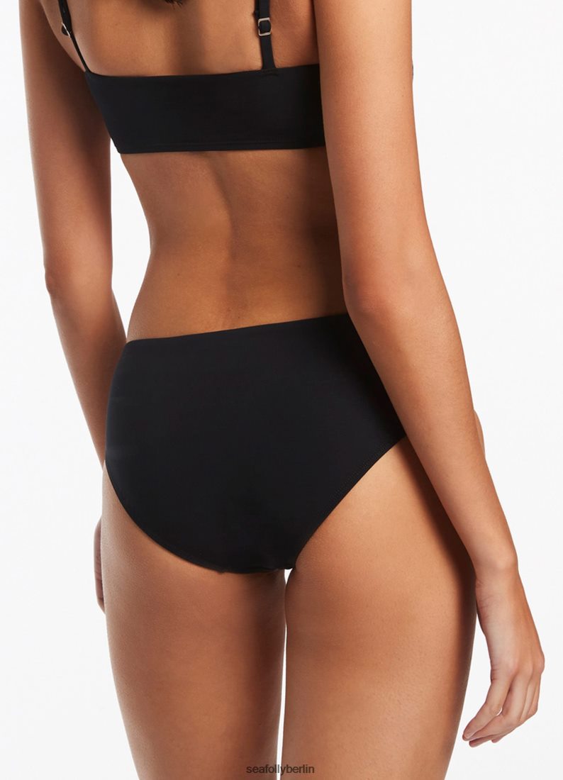 Badebekleidung Seafolly Jetset-Hose mit Jungenbeinen Schwarz Frauen 6RVZTV313
