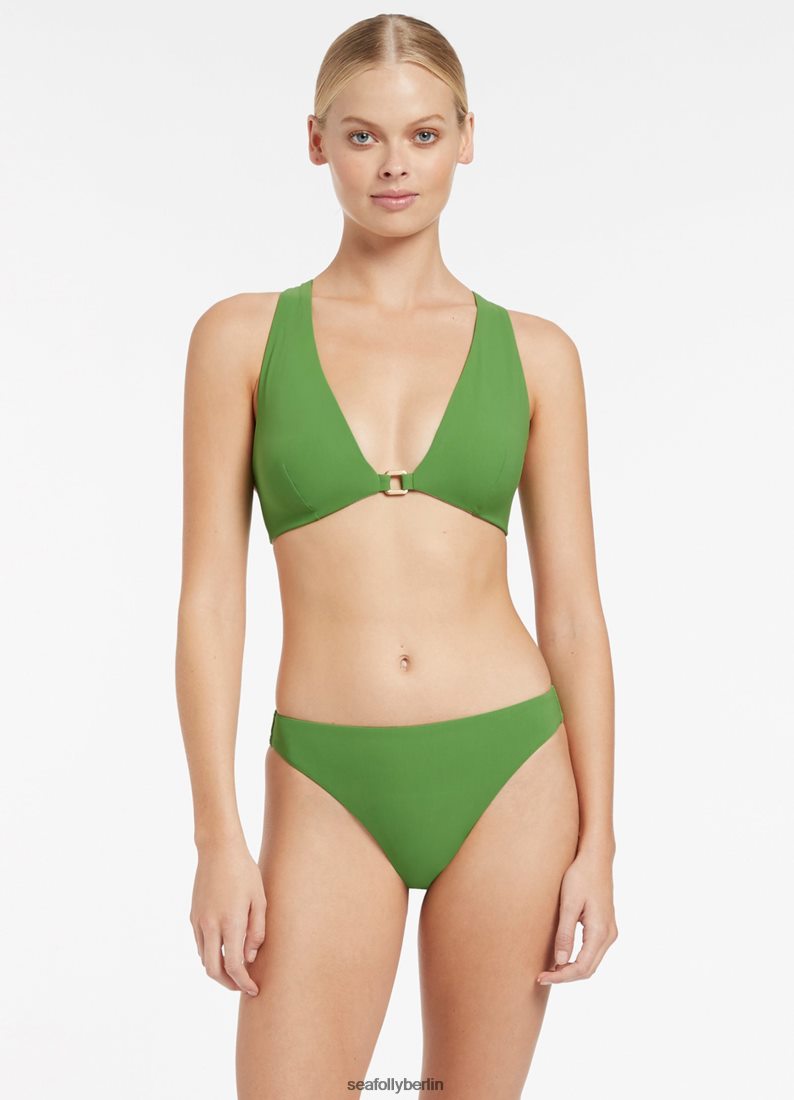 Badebekleidung Seafolly Jetset-Hose mit hohem Beinausschnitt Palme Frauen 6RVZTV605