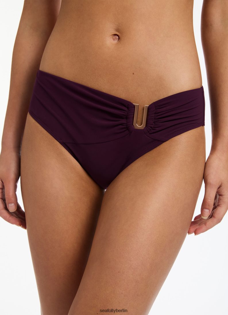 Badebekleidung Seafolly Jetset U Trim Mid Pant Hafen Frauen 6RVZTV296