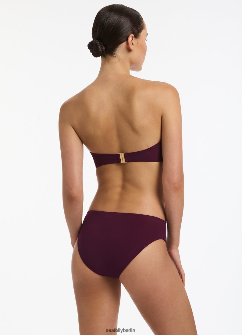 Badebekleidung Seafolly Jetset U Trim Mid Pant Hafen Frauen 6RVZTV296