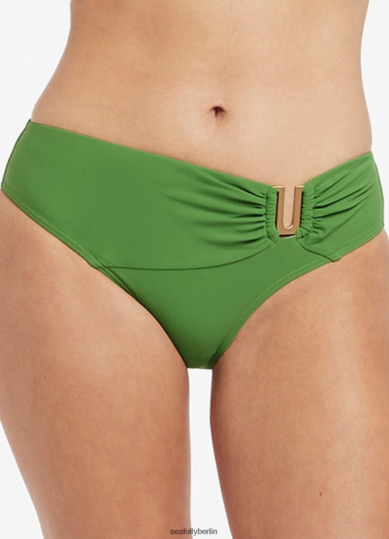 Badebekleidung Seafolly Jetset U Trim Mid Pant Palme Frauen 6RVZTV583