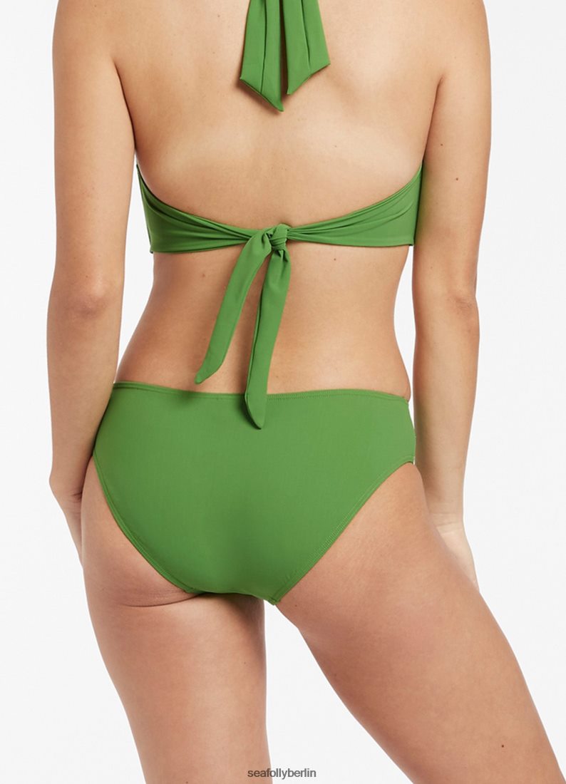 Badebekleidung Seafolly Jetset U Trim Mid Pant Palme Frauen 6RVZTV583