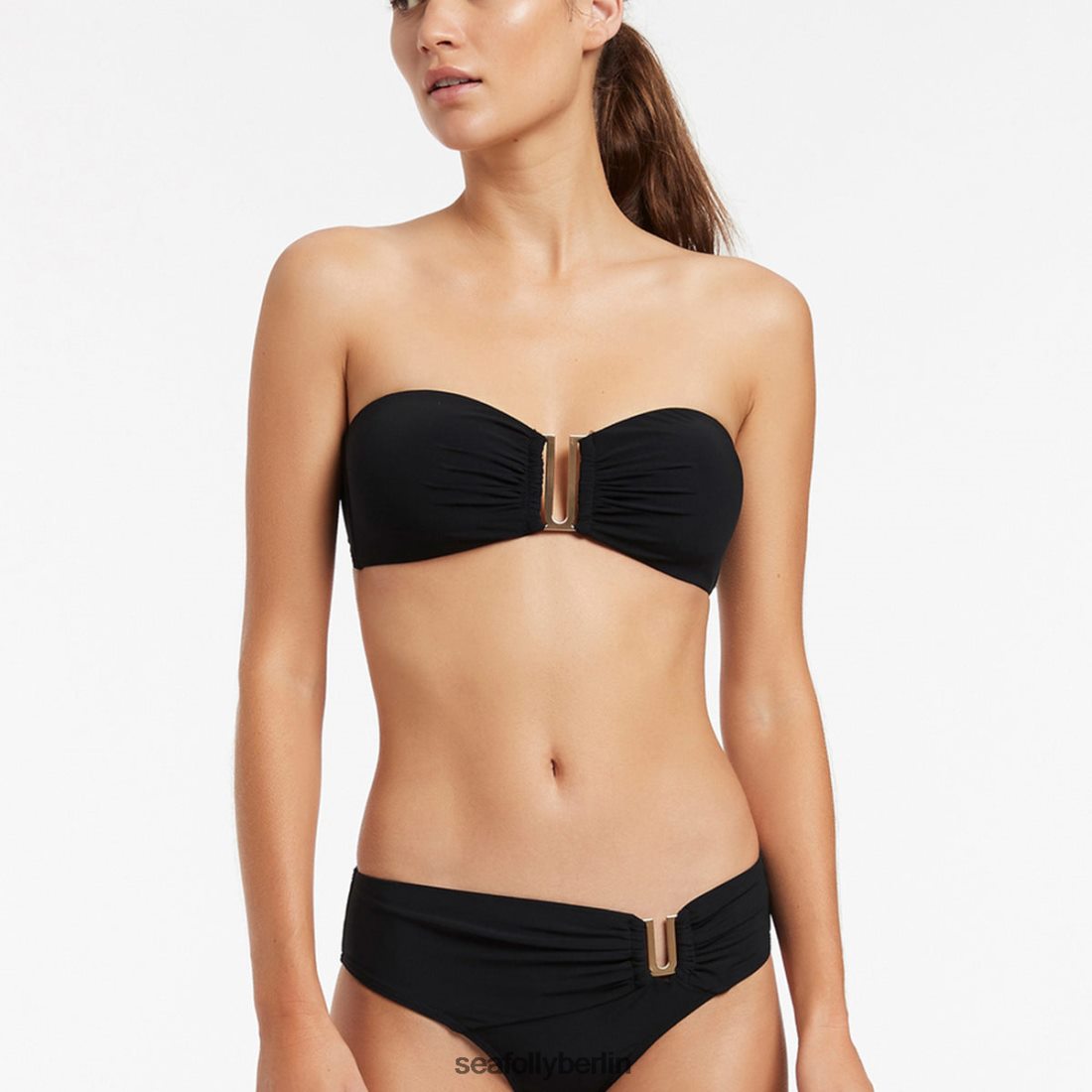 Badebekleidung Seafolly Jetset U Trim Mid Pant tiefes Marineblau Frauen 6RVZTV323