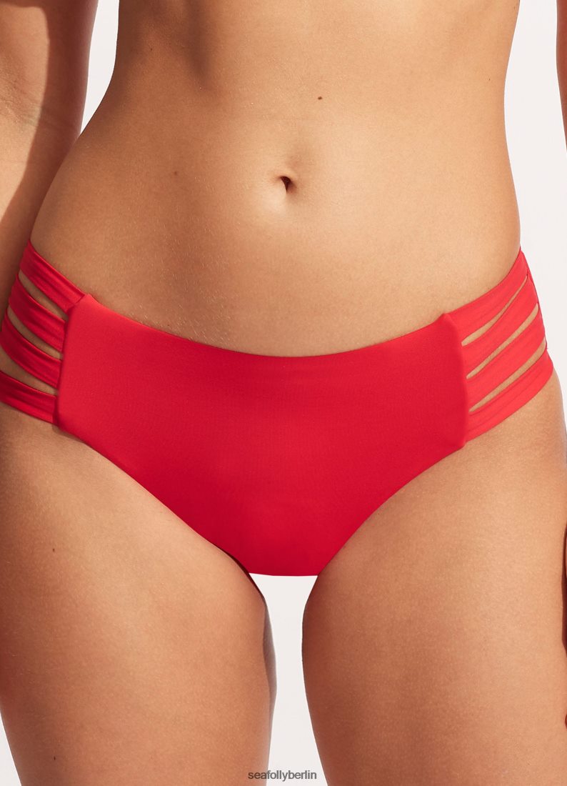 Badebekleidung Seafolly Kollektive Hipster-Hose mit mehreren Trägern Chili rot Frauen 6RVZTV236