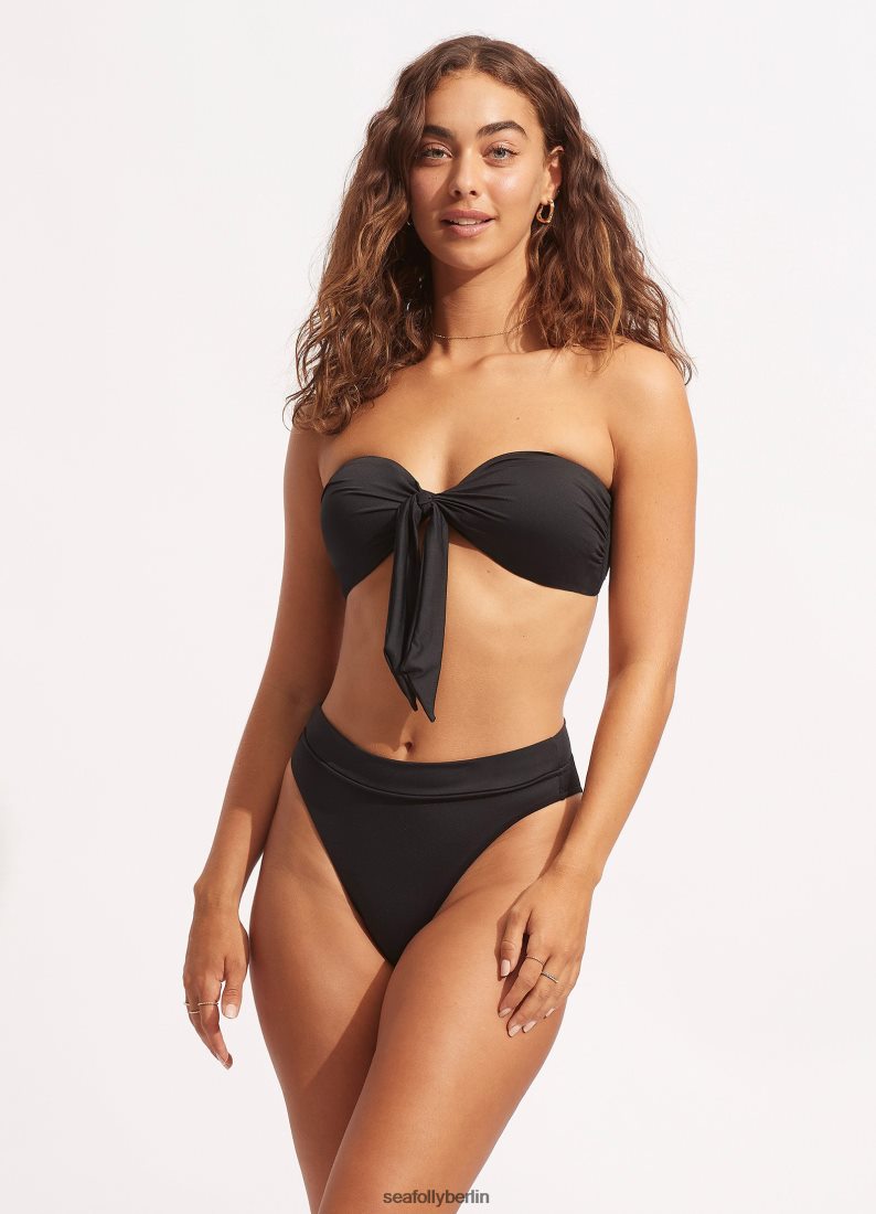 Badebekleidung Seafolly Kollektive Hose mit hohem Bund Schwarz Frauen 6RVZTV217