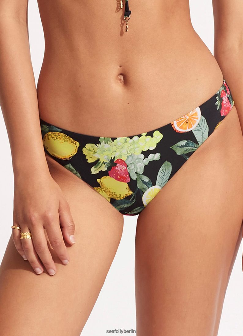 Badebekleidung Seafolly Lemoncello Hipster-Hose Schwarz Frauen 6RVZTV628