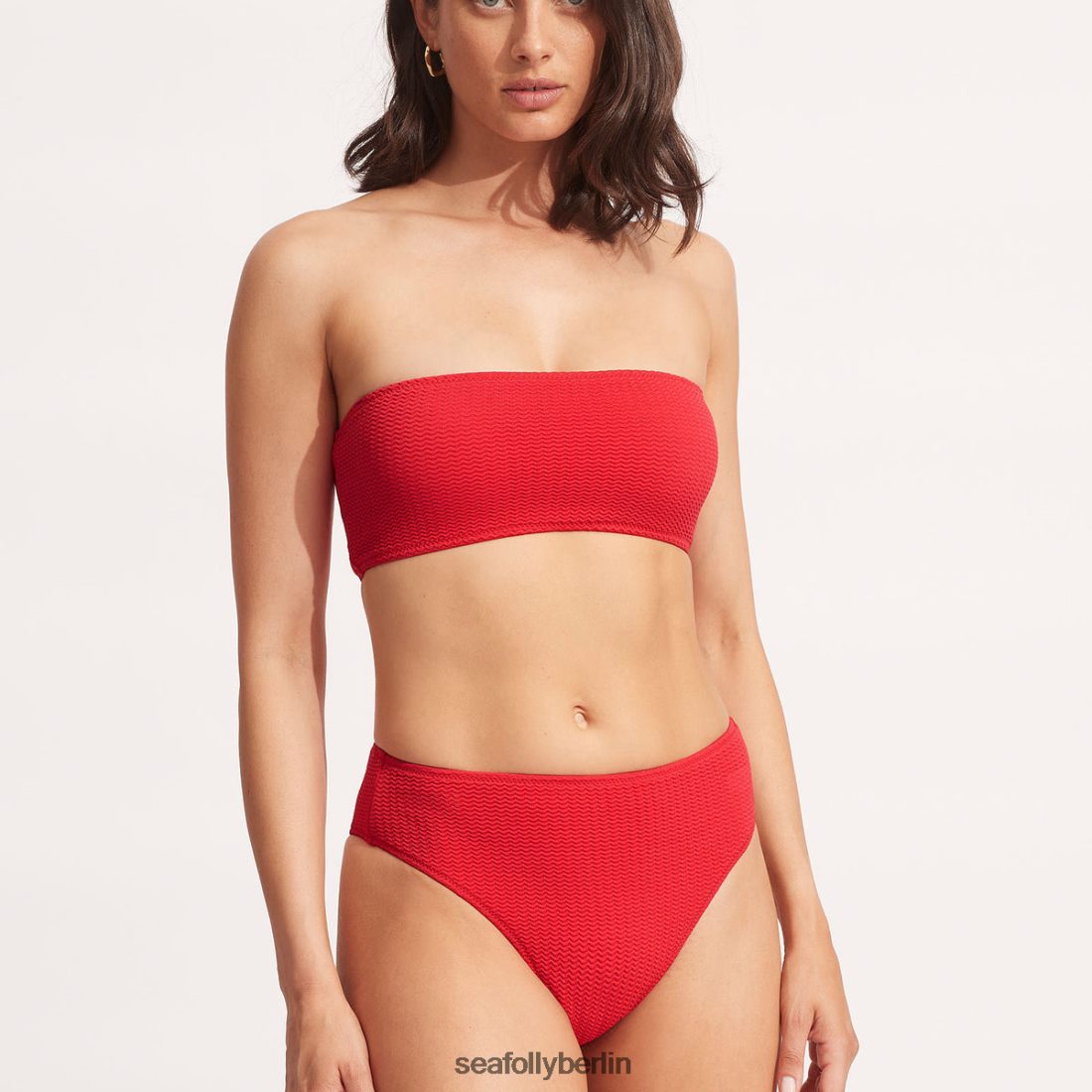 Badebekleidung Seafolly Meerestauchhose mit hohem Bund Chili rot Frauen 6RVZTV426