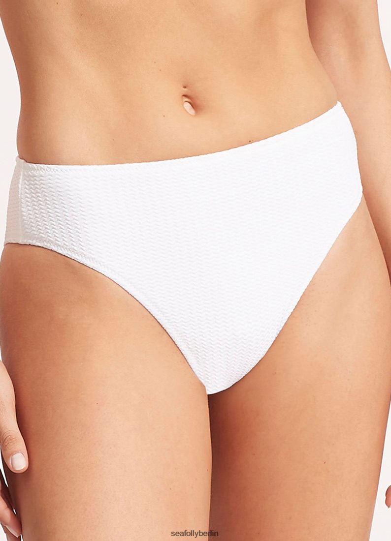 Badebekleidung Seafolly Meerestauchhose mit hohem Bund Weiß Frauen 6RVZTV320
