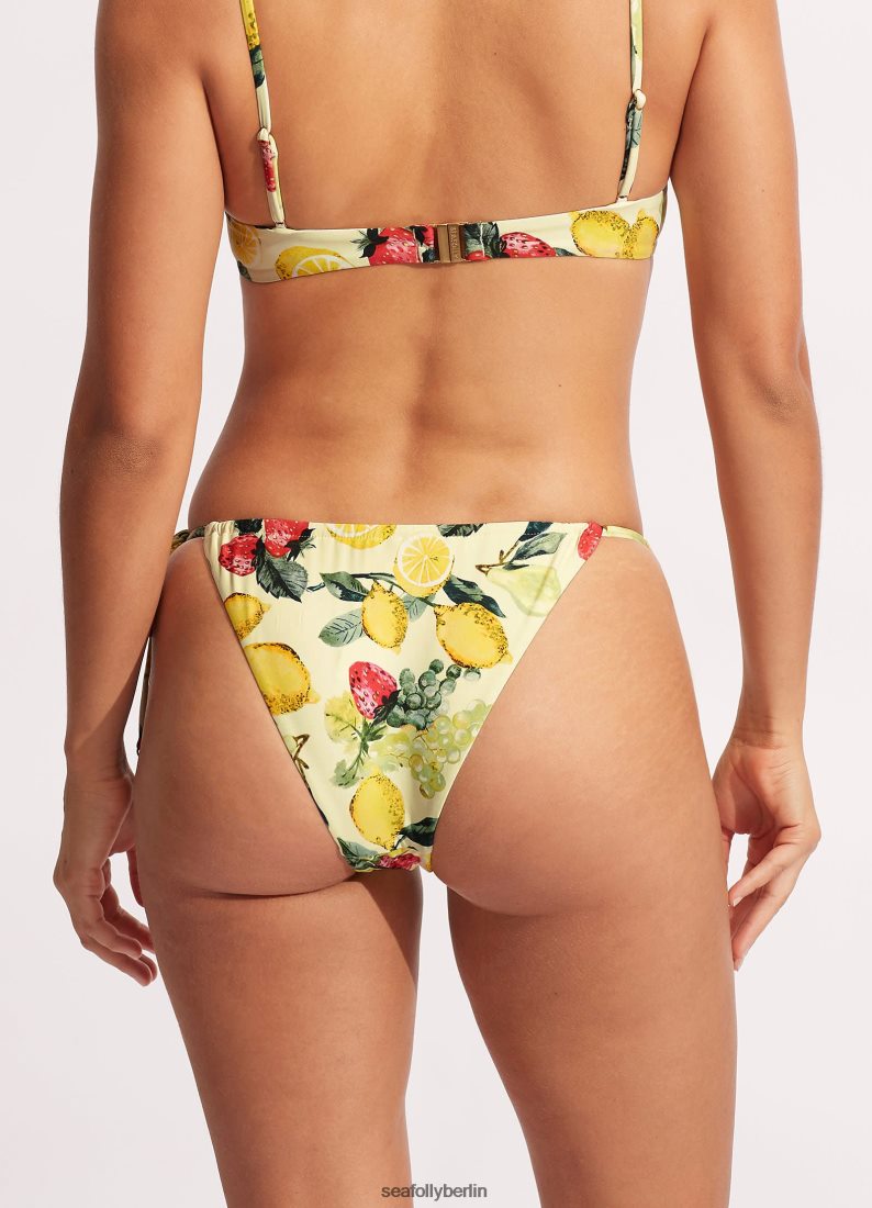 Badebekleidung Seafolly Rio-Hose mit seitlichem Kordelzug Zitronencello Frauen 6RVZTV585
