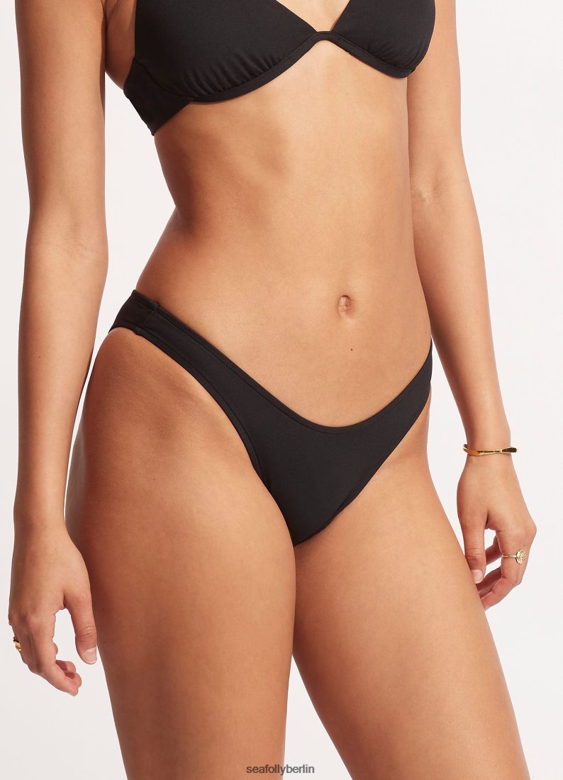 Badebekleidung Seafolly hoch geschnittene Hose Schwarz Frauen 6RVZTV324