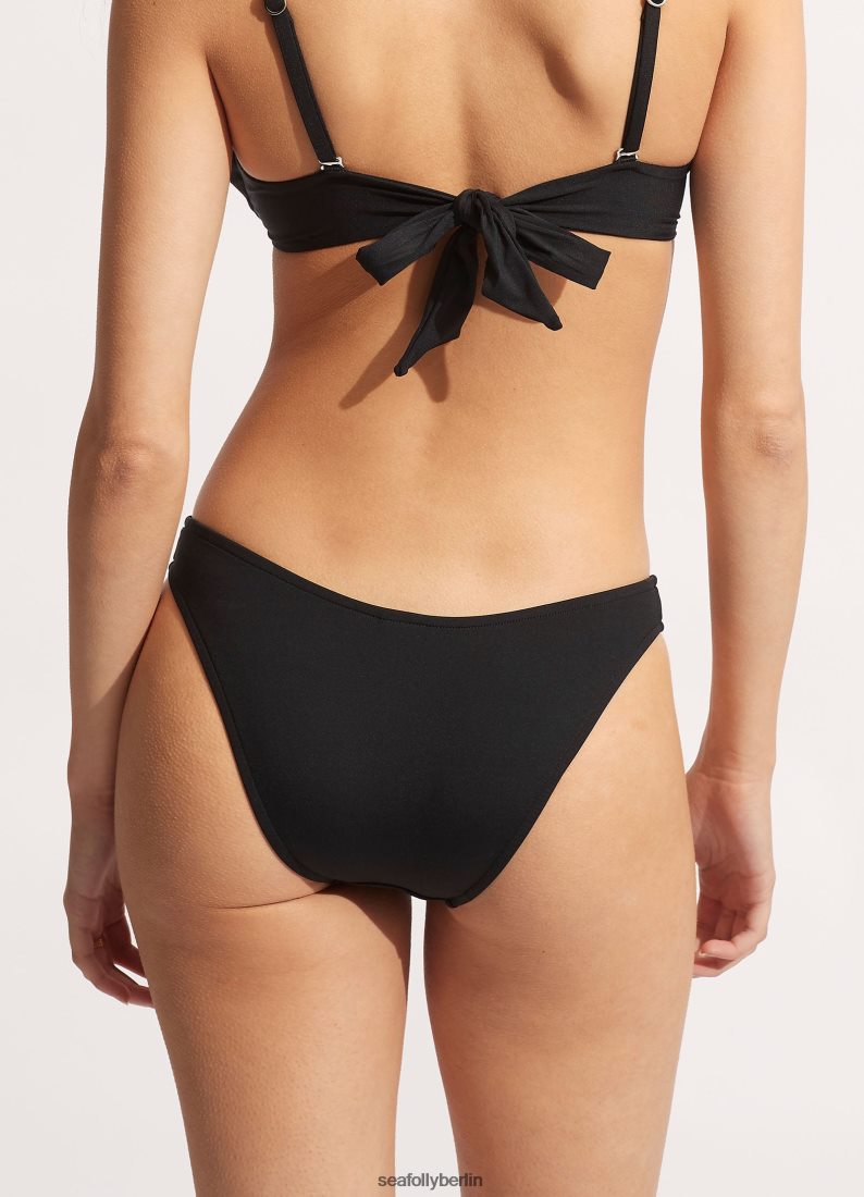 Badebekleidung Seafolly hoch geschnittene Hose Schwarz Frauen 6RVZTV324