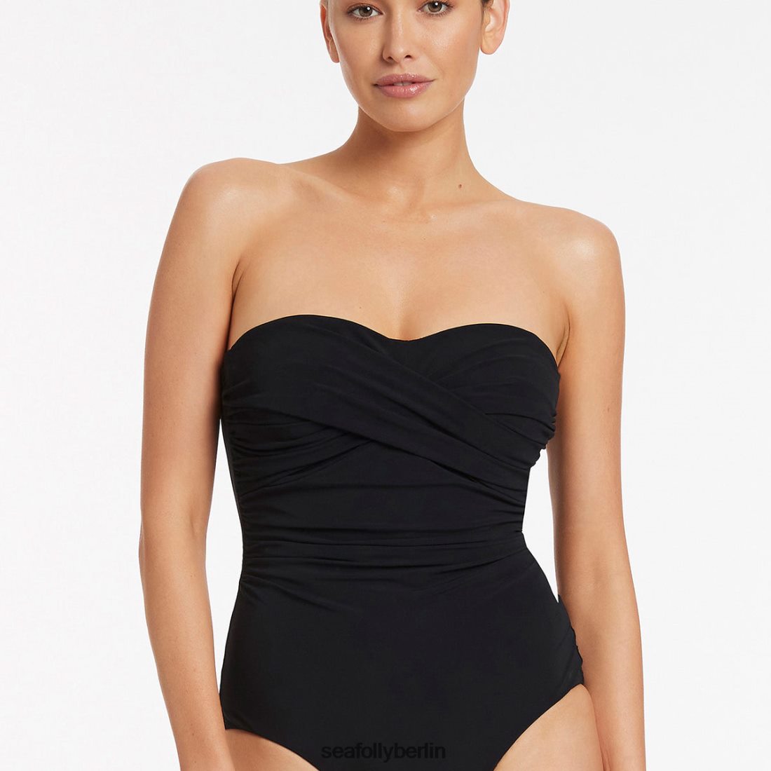 Badebekleidung Seafolly Jetset D-DD Twist Front einteilig Schwarz Frauen 6RVZTV65