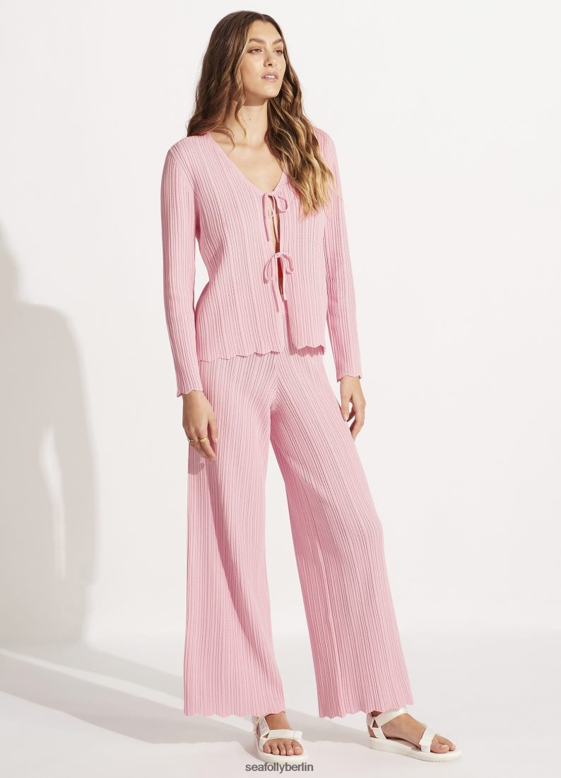 Kleidung Seafolly Gehäkeltes Strickoberteil mit Bindeband Parfaitrosa Frauen 6RVZTV648