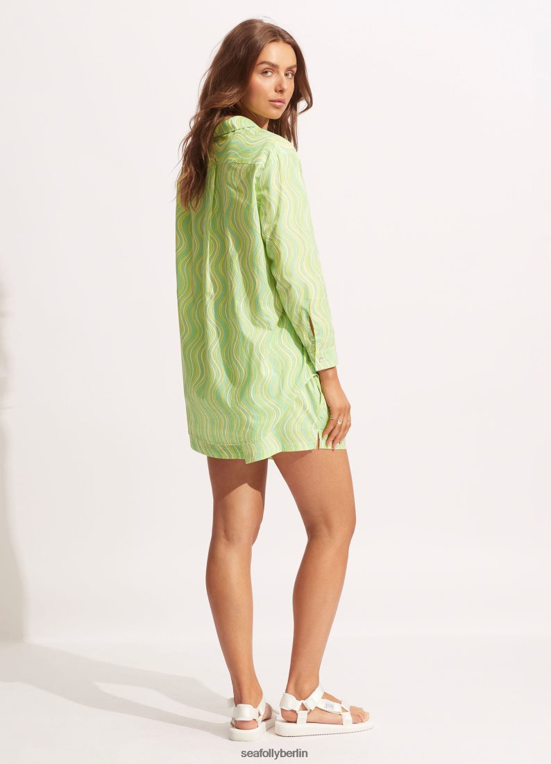 Kleidung Seafolly Mod Squad vertuscht Kalk platzte Frauen 6RVZTV711