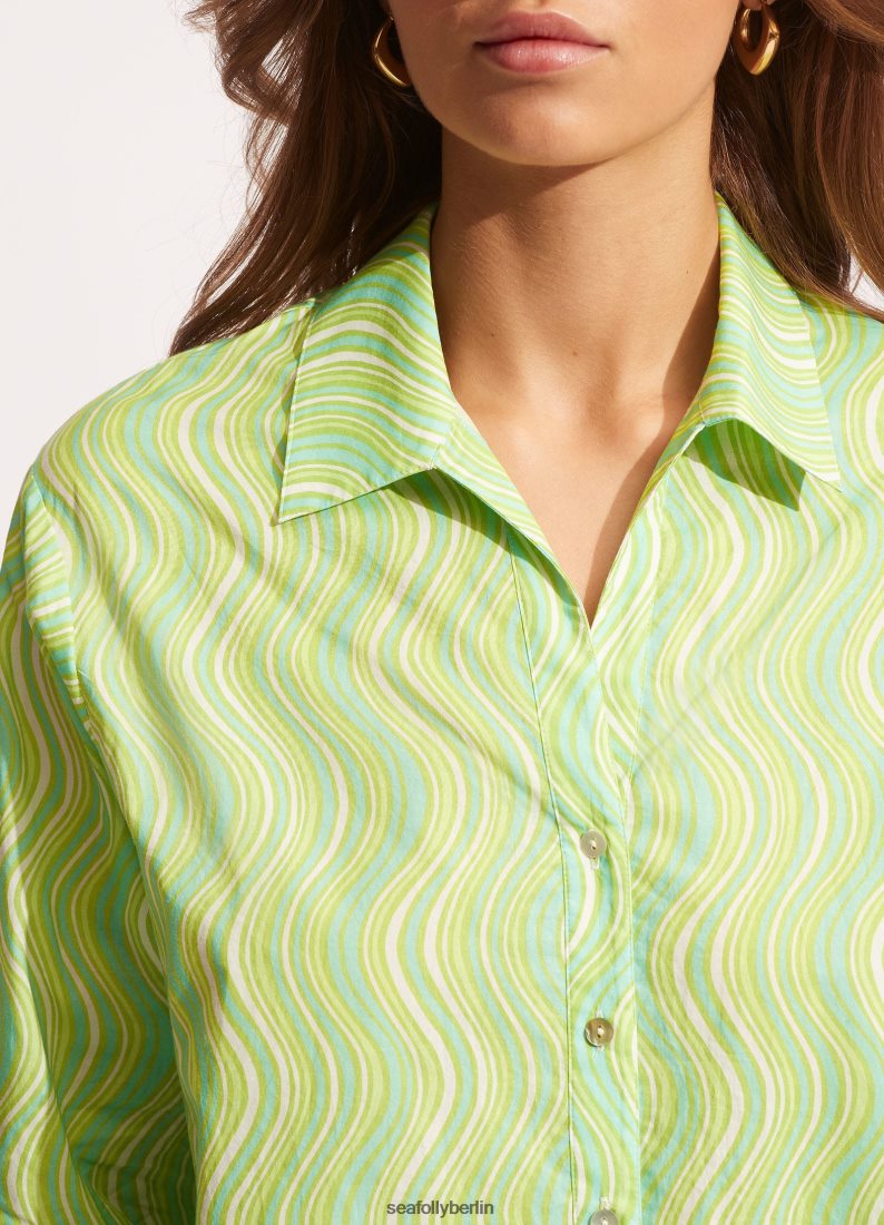 Kleidung Seafolly Mod Squad vertuscht Kalk platzte Frauen 6RVZTV711