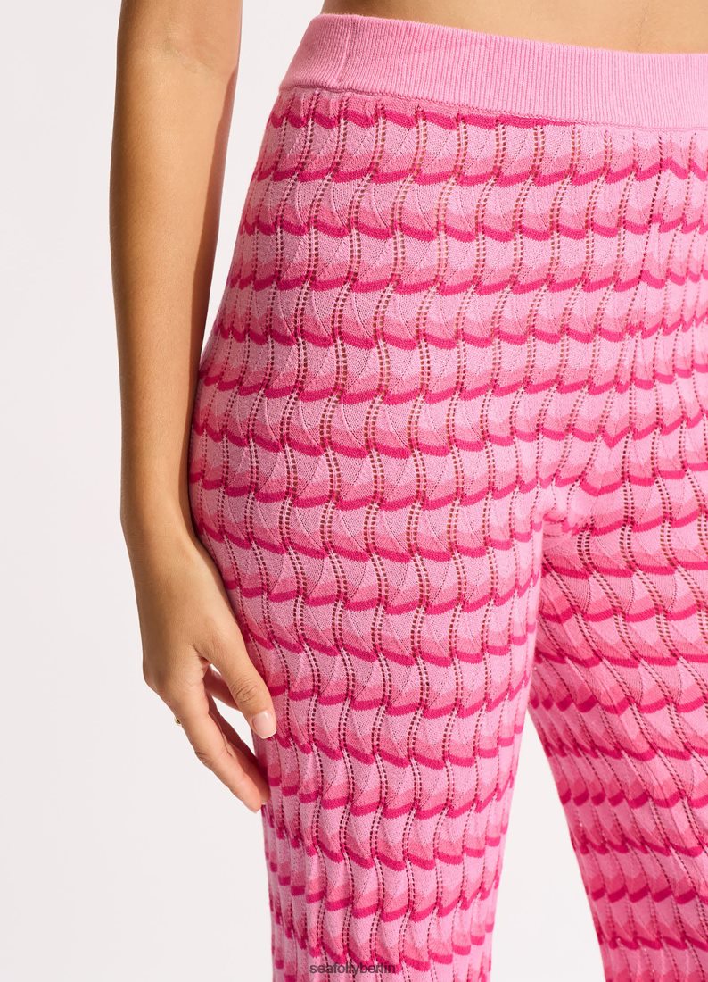 Kleidung Seafolly Carnaby-Strickhose Fuchsia-Rose Frauen 6RVZTV655