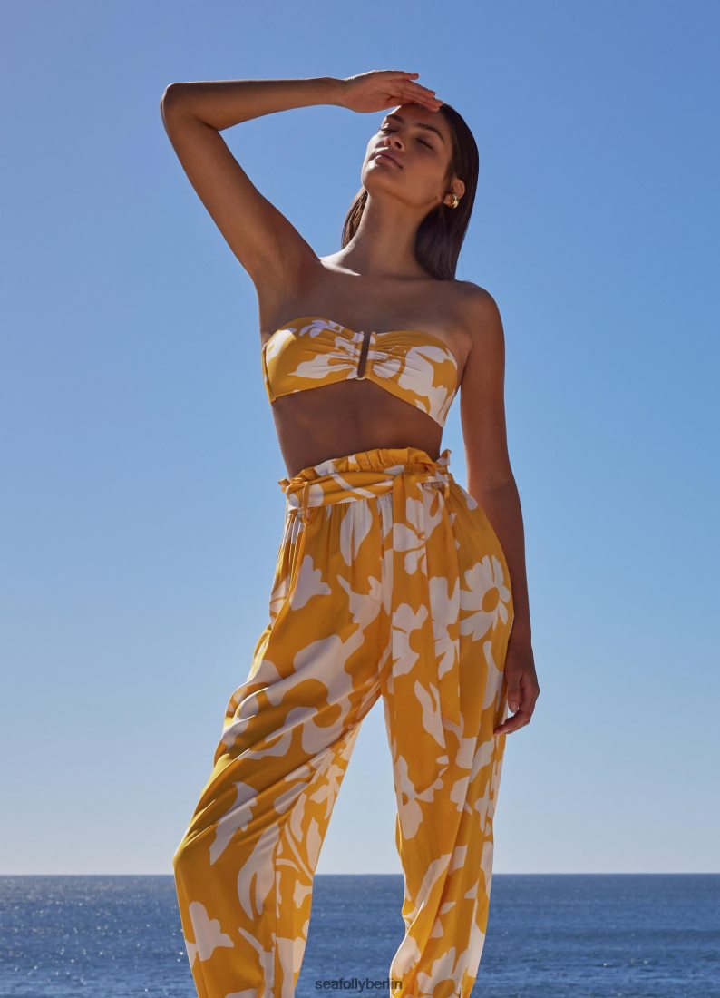 Kleidung Seafolly Emporio fließende Hose Ringelblume Frauen 6RVZTV756