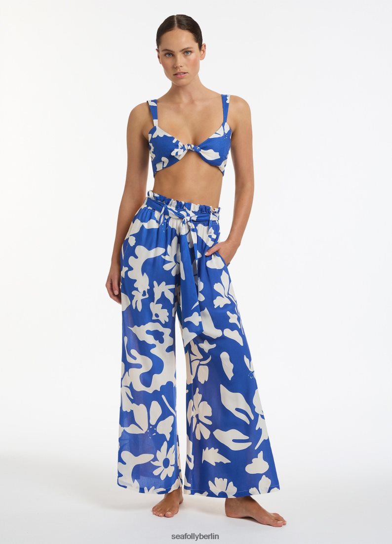 Kleidung Seafolly Emporio fließende Hose Saphir Frauen 6RVZTV757