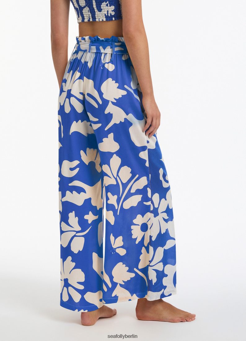 Kleidung Seafolly Emporio fließende Hose Saphir Frauen 6RVZTV757