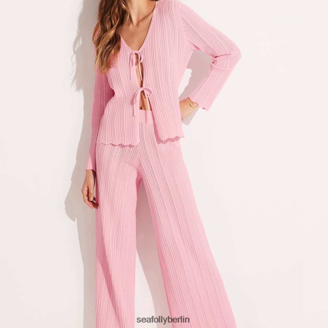 Kleidung Seafolly Häkelstrickhose Parfaitrosa Frauen 6RVZTV649