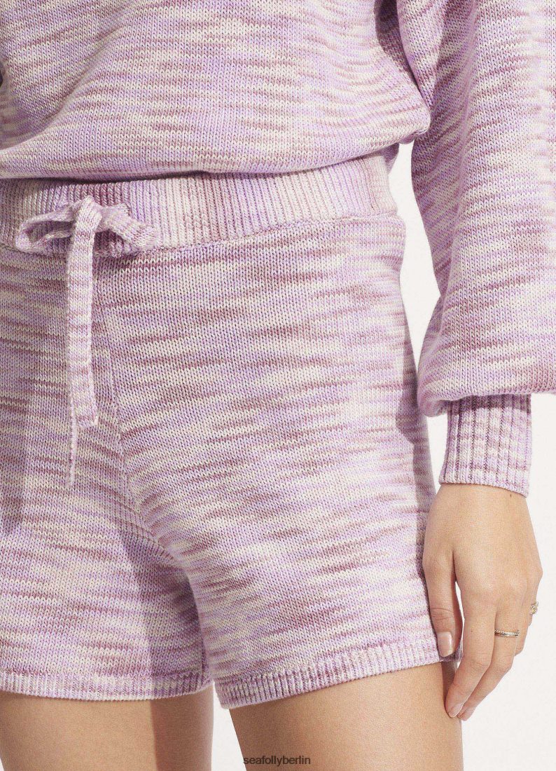 Kleidung Seafolly Mergel-Strickshorts lila Frauen 6RVZTV642