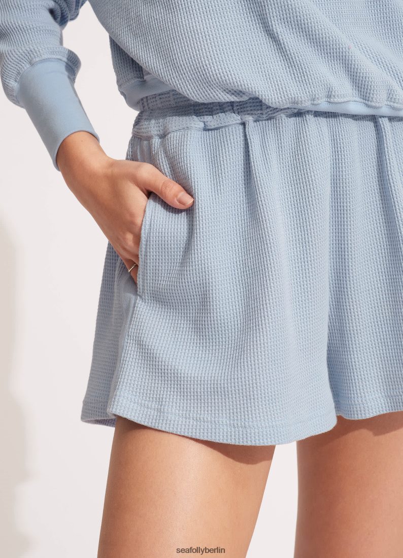 Kleidung Seafolly Waffel-Strandshorts puderblau Frauen 6RVZTV663