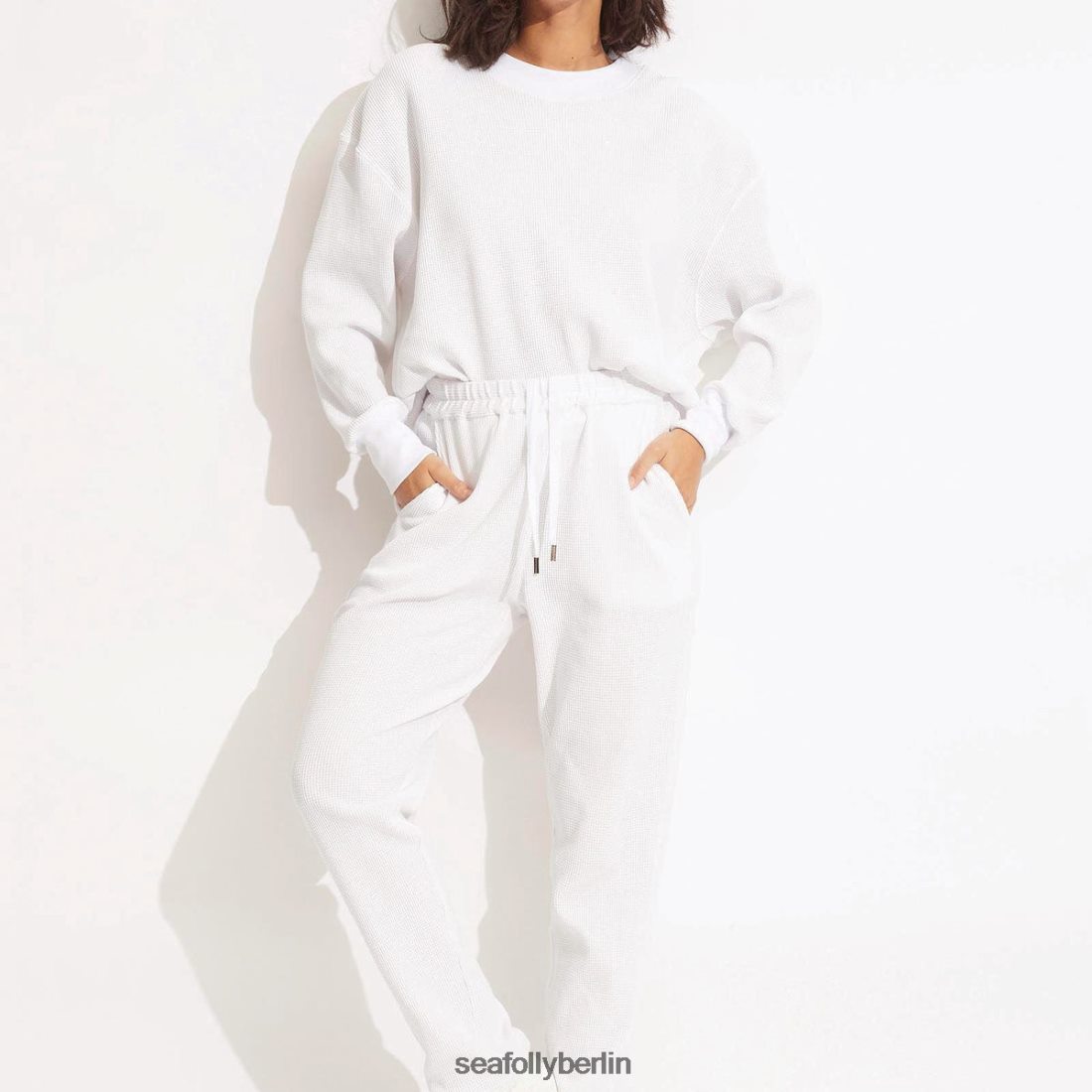 Kleidung Seafolly Waffelhose Weiß Frauen 6RVZTV664