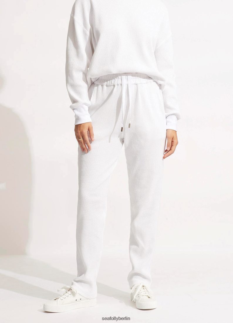 Kleidung Seafolly Waffelhose Weiß Frauen 6RVZTV664