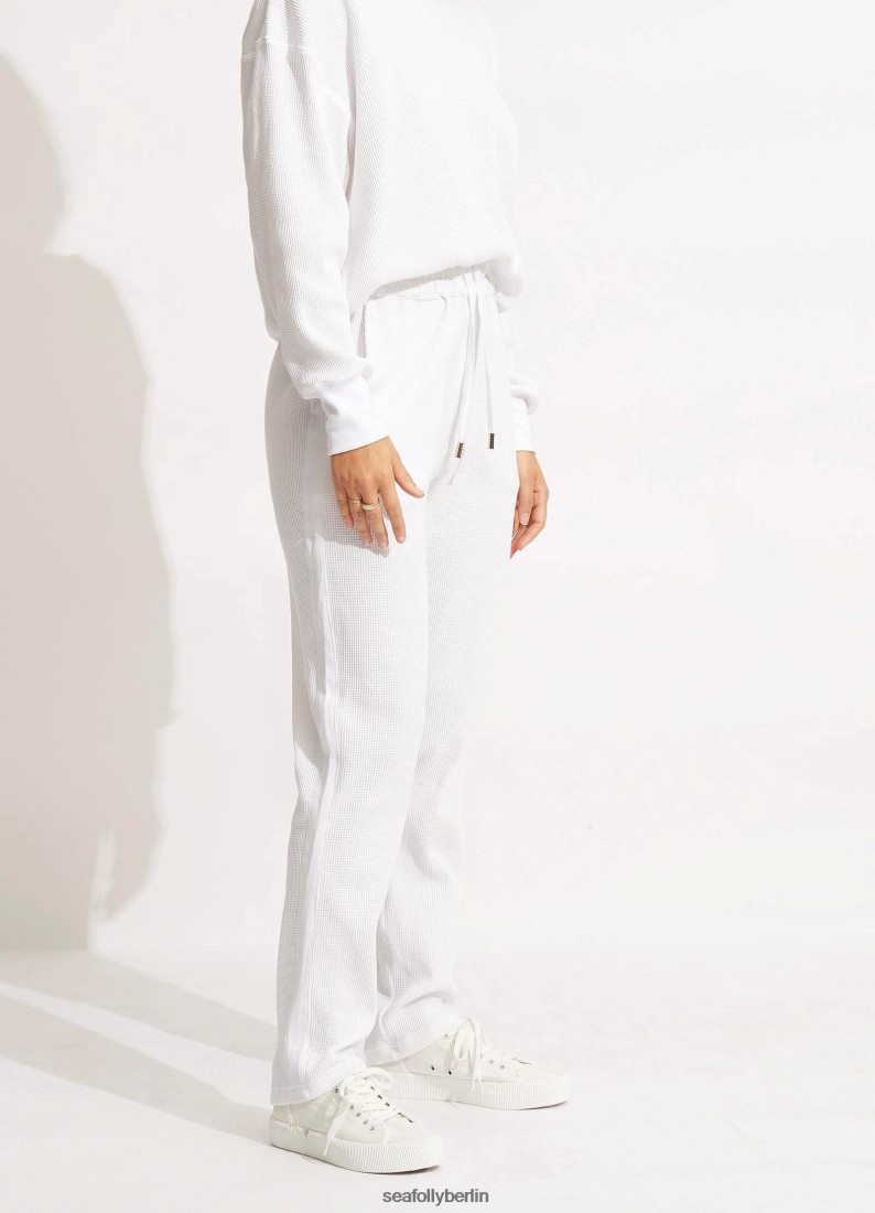 Kleidung Seafolly Waffelhose Weiß Frauen 6RVZTV664